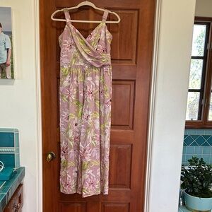Express Pink Floral Maxi tank/pants
